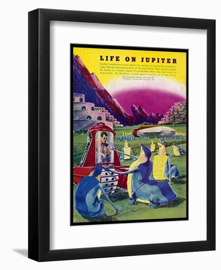 Life Forms on Jupiter-Frank R. Paul-Framed Photographic Print