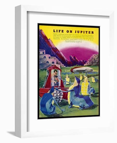Life Forms on Jupiter-Frank R. Paul-Framed Photographic Print