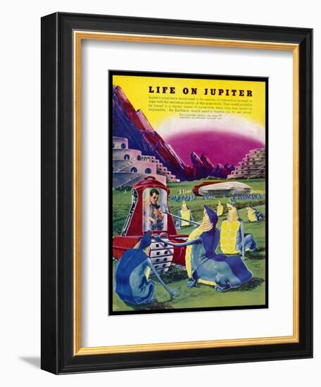 Life Forms on Jupiter-Frank R. Paul-Framed Photographic Print