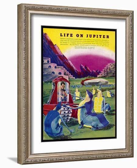 Life Forms on Jupiter-Frank R. Paul-Framed Photographic Print