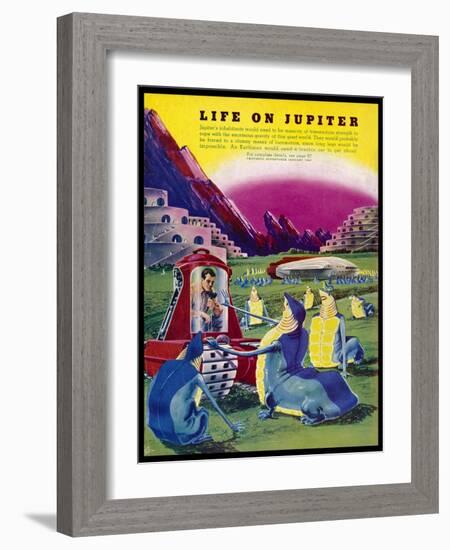 Life Forms on Jupiter-Frank R. Paul-Framed Photographic Print