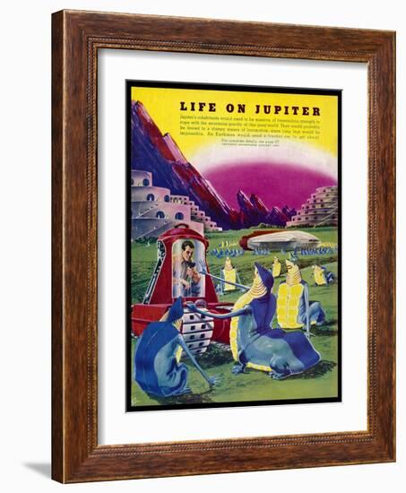 Life Forms on Jupiter-Frank R. Paul-Framed Photographic Print