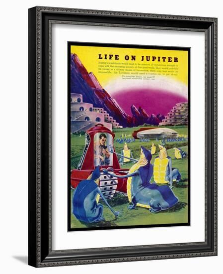 Life Forms on Jupiter-Frank R. Paul-Framed Photographic Print