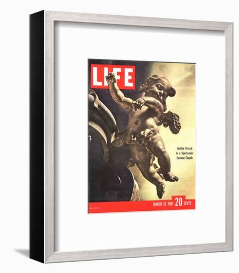 LIFE German Rococo Putto 1961-null-Framed Art Print