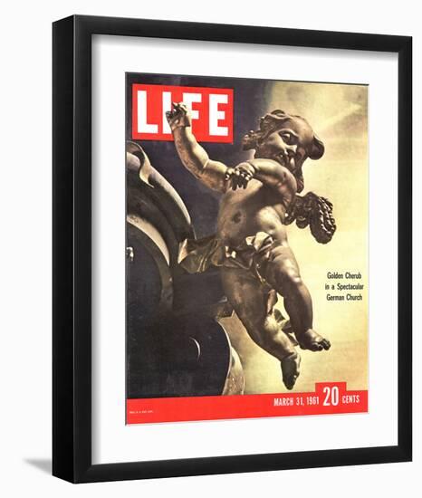 LIFE German Rococo Putto 1961-null-Framed Art Print