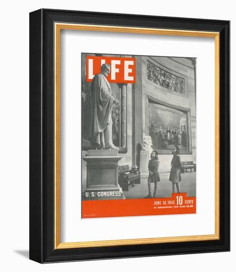 LIFE Girls scouts in Washington-null-Framed Premium Giclee Print