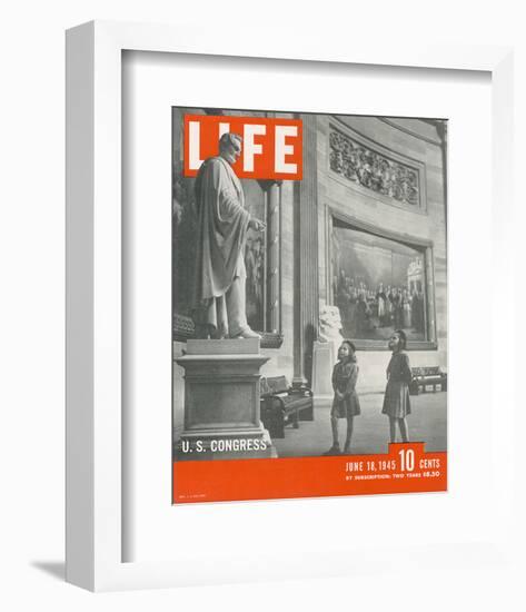 LIFE Girls scouts in Washington-null-Framed Premium Giclee Print