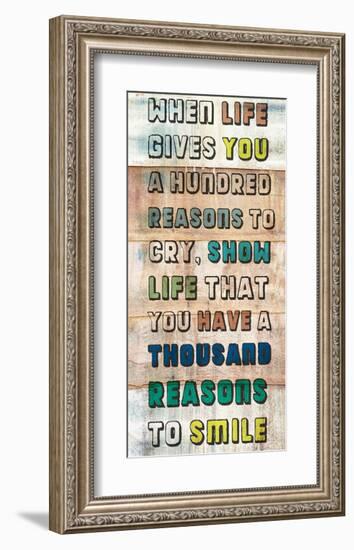 Life gives you a 100 Reasons-null-Framed Art Print