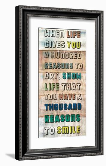 Life gives you a 100 Reasons-null-Framed Art Print