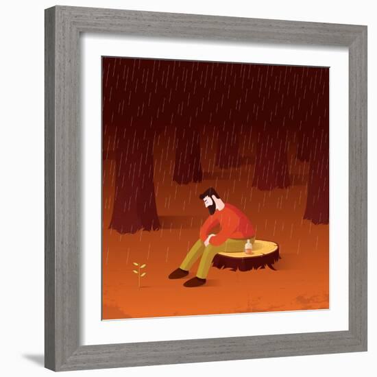 Life Goes On-Nick Diggory-Framed Giclee Print