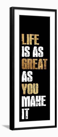 Life Gold-Jace Grey-Framed Art Print