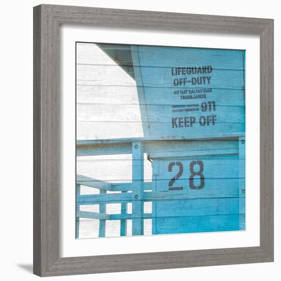 Life Guard Beach Shack-Susan Bryant-Framed Photographic Print