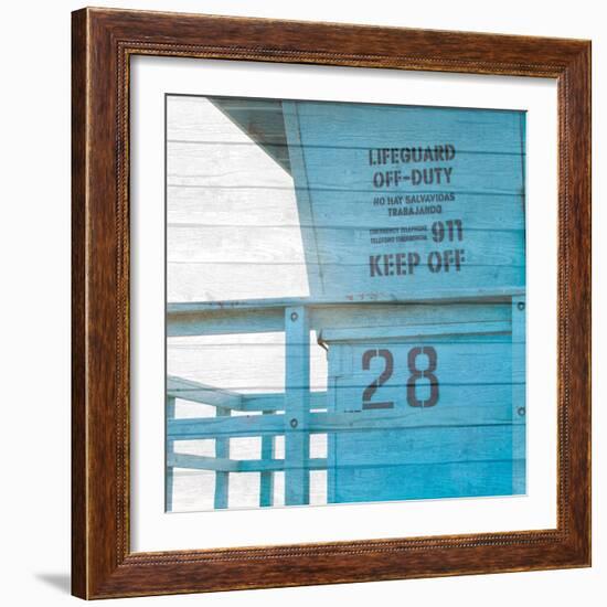 Life Guard Beach Shack-Susan Bryant-Framed Photographic Print