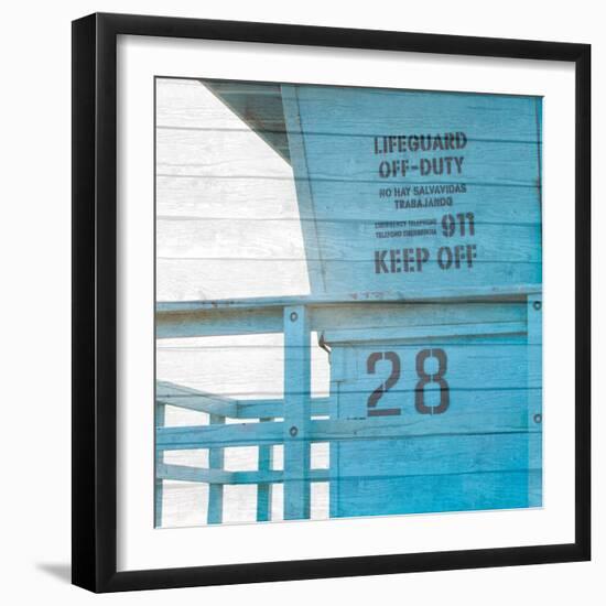 Life Guard Beach Shack-Susan Bryant-Framed Photographic Print