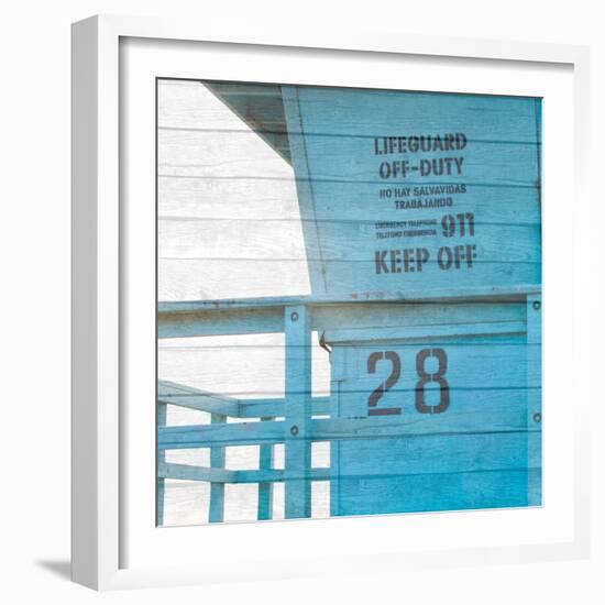 Life Guard Beach Shack-Susan Bryant-Framed Photographic Print