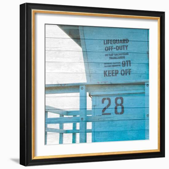 Life Guard Beach Shack-Susan Bryant-Framed Photographic Print