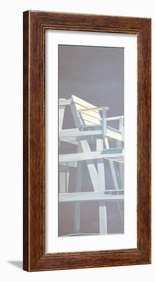 Life Guard Stand (grey)-Carol Saxe-Framed Art Print