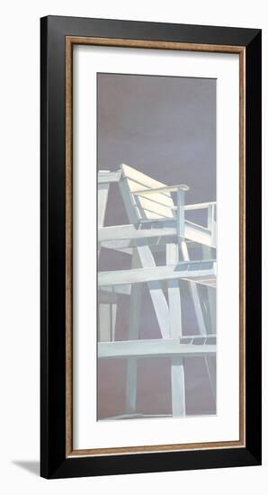 Life Guard Stand (grey)-Carol Saxe-Framed Art Print