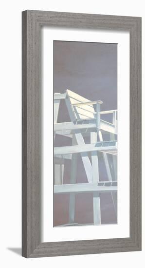 Life Guard Stand (grey)-Carol Saxe-Framed Art Print