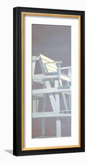 Life Guard Stand (grey)-Carol Saxe-Framed Art Print