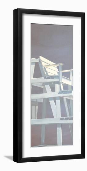 Life Guard Stand (grey)-Carol Saxe-Framed Art Print