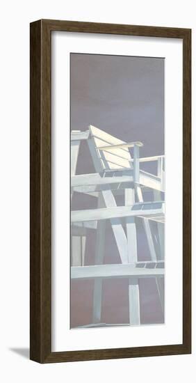 Life Guard Stand (grey)-Carol Saxe-Framed Art Print
