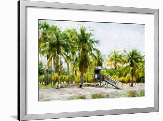 Life Guard Station II - In the Style of Oil Painting-Philippe Hugonnard-Framed Giclee Print