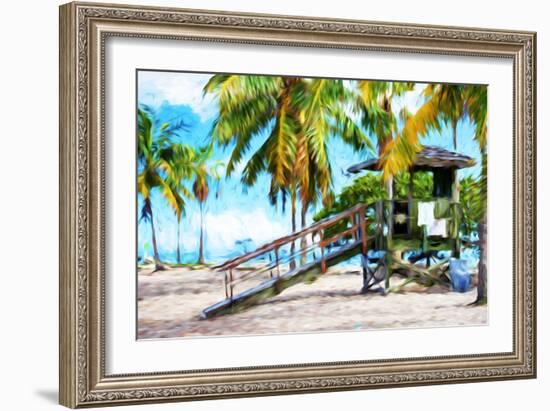 Life Guard Station III - In the Style of Oil Painting-Philippe Hugonnard-Framed Giclee Print