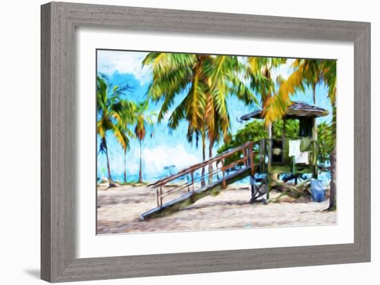 Life Guard Station III - In the Style of Oil Painting-Philippe Hugonnard-Framed Giclee Print