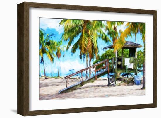 Life Guard Station III - In the Style of Oil Painting-Philippe Hugonnard-Framed Giclee Print