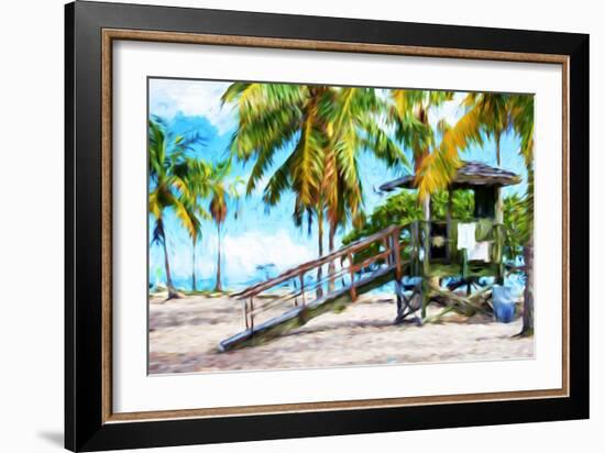 Life Guard Station III - In the Style of Oil Painting-Philippe Hugonnard-Framed Giclee Print