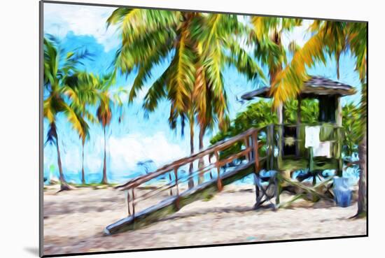 Life Guard Station III - In the Style of Oil Painting-Philippe Hugonnard-Mounted Giclee Print