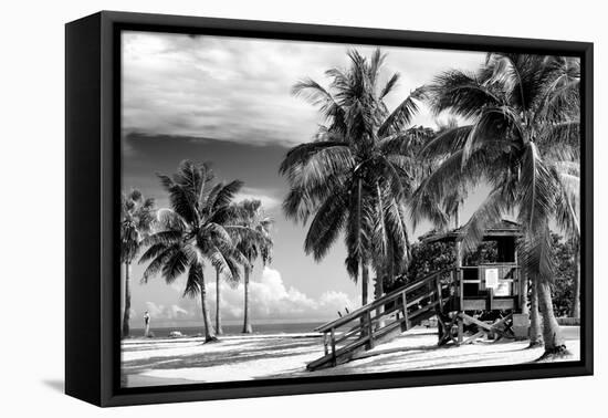 Life Guard Station - Miami Beach - Florida-Philippe Hugonnard-Framed Premier Image Canvas