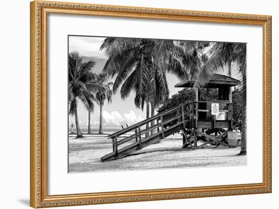 Life Guard Station - Miami - Florida-Philippe Hugonnard-Framed Photographic Print