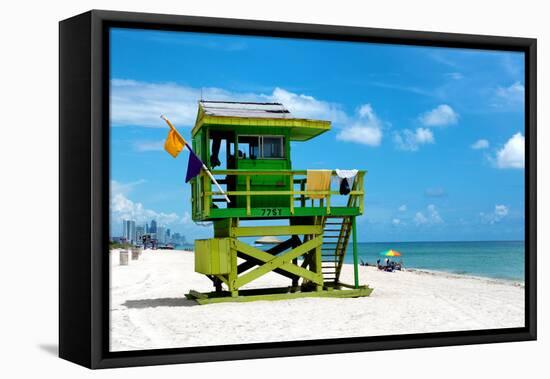 Life Guard Station - South Beach - Miami - Florida - United States-Philippe Hugonnard-Framed Premier Image Canvas