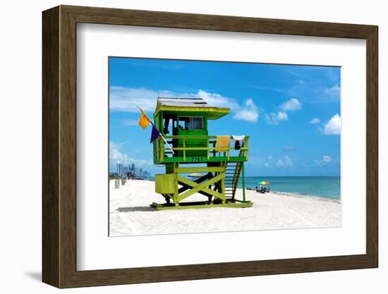 Life Guard Station - South Beach - Miami - Florida - United States-Philippe Hugonnard-Framed Photographic Print