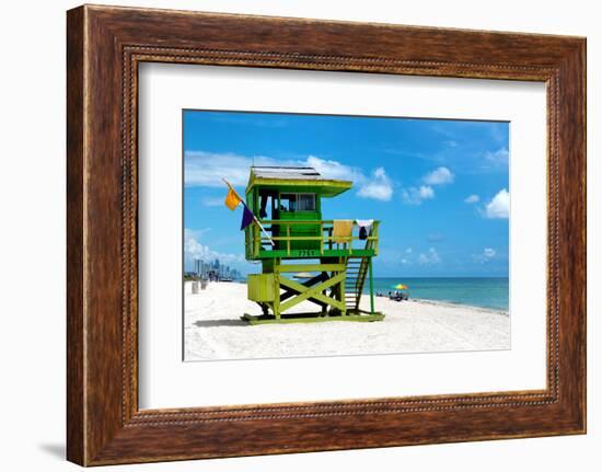 Life Guard Station - South Beach - Miami - Florida - United States-Philippe Hugonnard-Framed Photographic Print