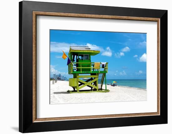 Life Guard Station - South Beach - Miami - Florida - United States-Philippe Hugonnard-Framed Photographic Print