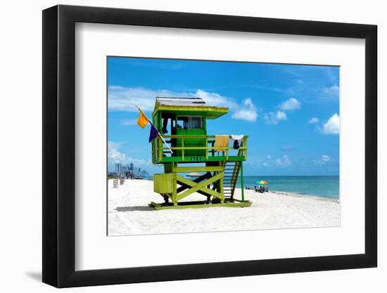 Life Guard Station - South Beach - Miami - Florida - United States-Philippe Hugonnard-Framed Photographic Print