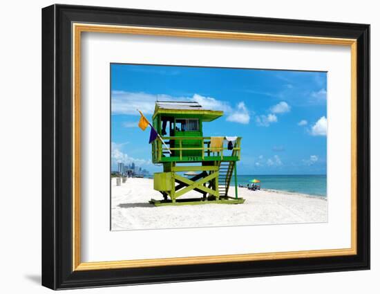 Life Guard Station - South Beach - Miami - Florida - United States-Philippe Hugonnard-Framed Photographic Print