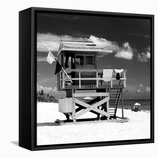 Life Guard Station - South Beach - Miami - Florida - United States-Philippe Hugonnard-Framed Premier Image Canvas