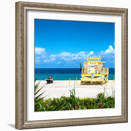 Life Guard Station - South Beach - Miami - Florida - United States-Philippe Hugonnard-Framed Photographic Print