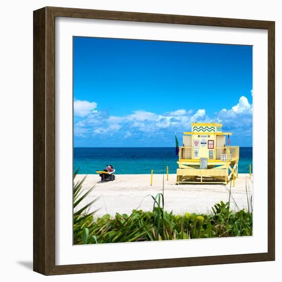 Life Guard Station - South Beach - Miami - Florida - United States-Philippe Hugonnard-Framed Photographic Print