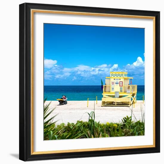 Life Guard Station - South Beach - Miami - Florida - United States-Philippe Hugonnard-Framed Photographic Print