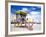 Life Guard Station, South Beach, Miami, Florida, USA-Terry Eggers-Framed Photographic Print