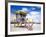 Life Guard Station, South Beach, Miami, Florida, USA-Terry Eggers-Framed Photographic Print