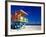 Life Guard Station, South Beach, Miami, Florida, USA-Terry Eggers-Framed Photographic Print