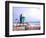 Life Guard Station, South Beach, Miami, Florida, USA-Terry Eggers-Framed Photographic Print