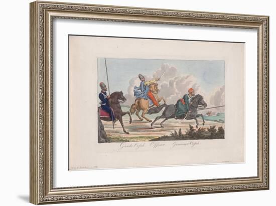 Life-Guards Cossack, Officer and Cossack-Christian Gottfried Heinrich Geissler-Framed Giclee Print