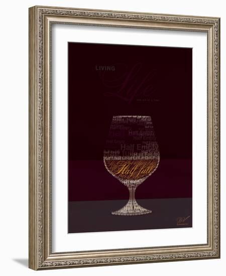 Life Half Full Half Empty-Dominique Vari-Framed Premium Giclee Print